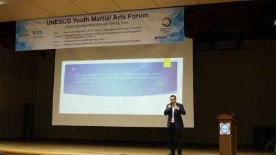 UNESCO Youth Martial Arts Forum Keynote Speaker Stephan Fox 